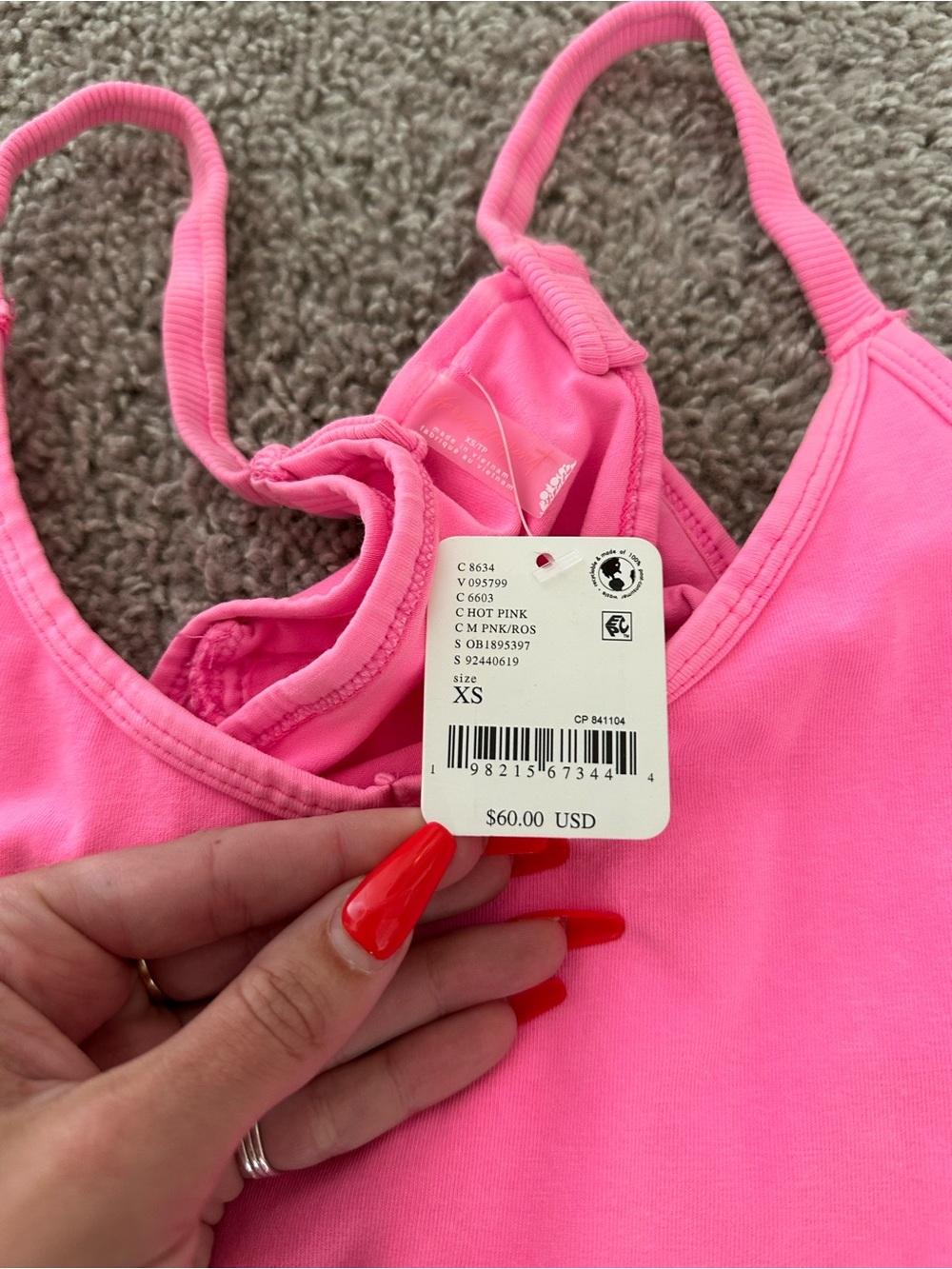 Free People Movement Hot Shot Mini Dress Hot Pink - Picture 3 of 6